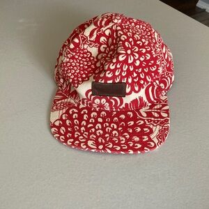 Neff Red and Cream Floral Hat